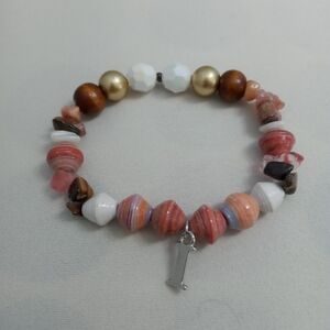 HandCrafted Semi Precious Stone Stretch Bracelet
